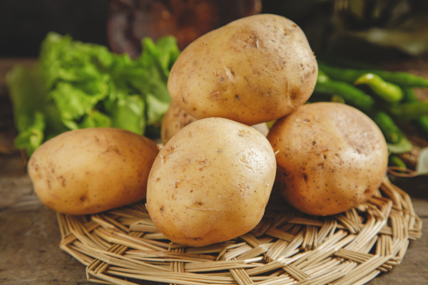土豆蔬菜食材美食背景素材