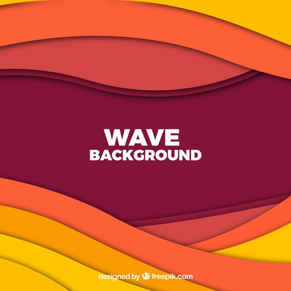 抽象彩色波浪背景矢量素材
