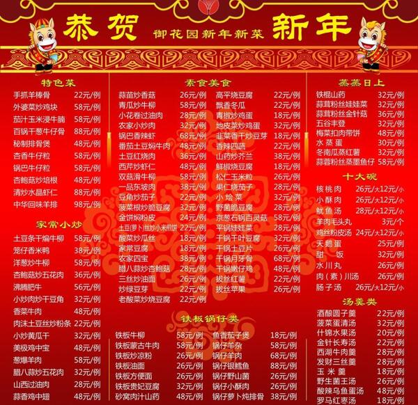 马年喜庆方形版面图片