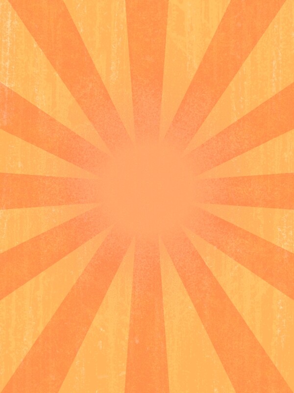 复古风劳动节主题光芒橘黄色纹理背景