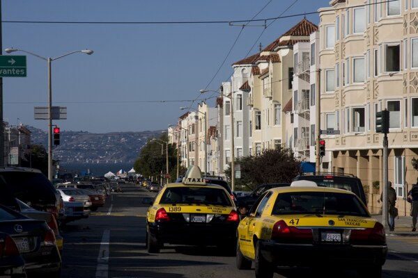 旧金山海边的街景图片