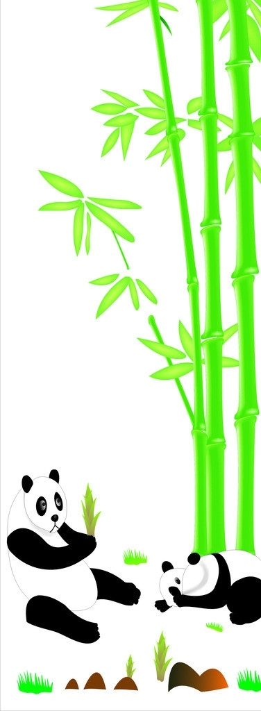 熊猫竹子图片