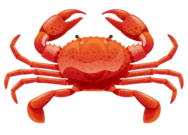 海蟹螃蟹矢量素材