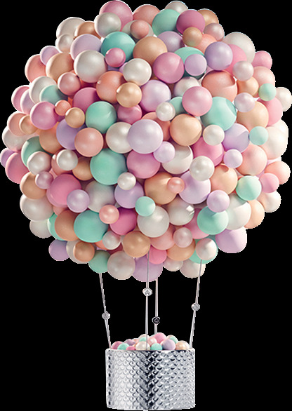 可爱气球旅行透明装饰素材合集