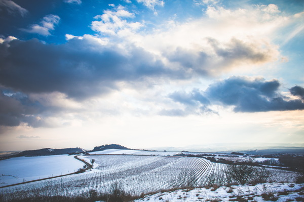 冬季田园风景图片