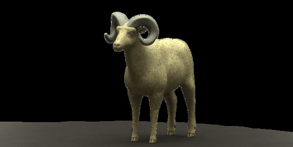 大角羊CAD模型