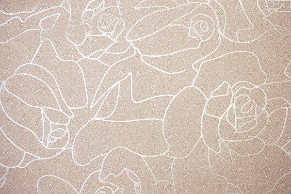 花卉皮革墙纸