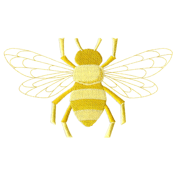 绣花动物昆虫蜜蜂免费素材
