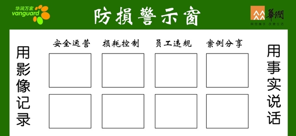 防损警示窗图片