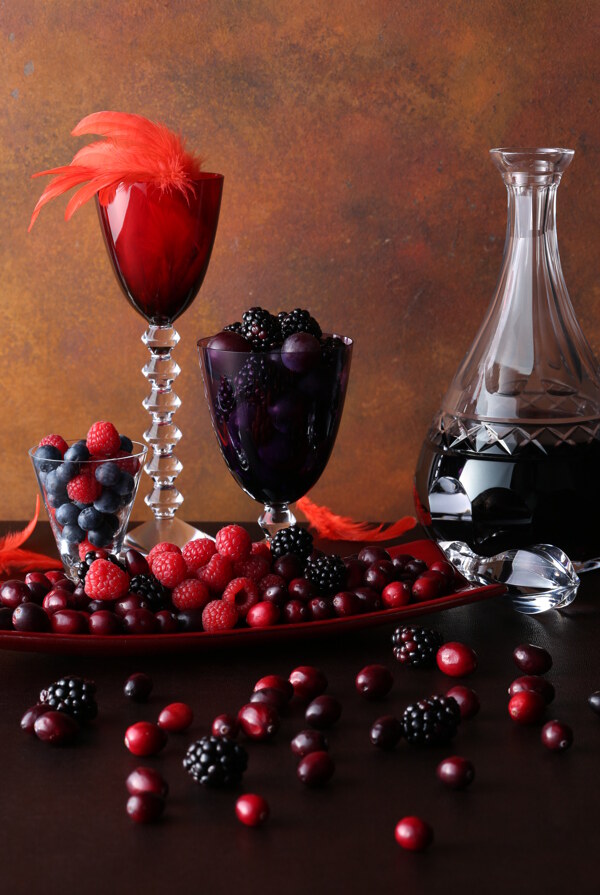水果红酒图片