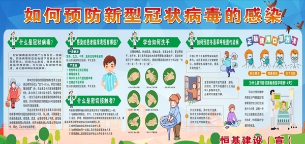 工地围挡复工防疫宣传
