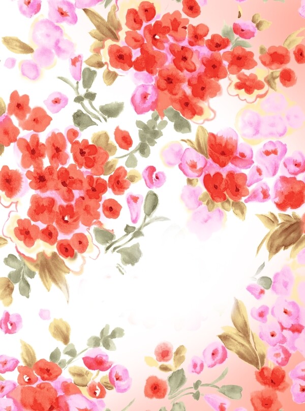 浪漫花卉背景图片