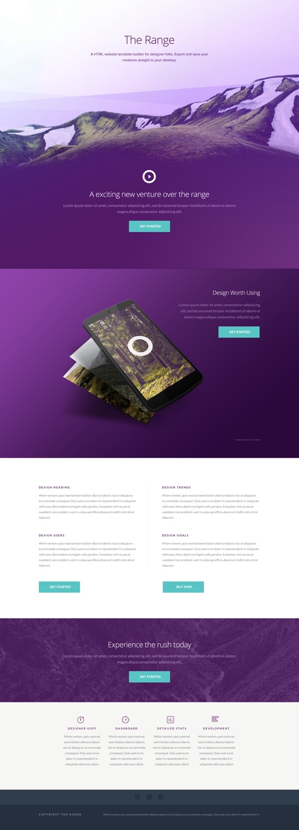 紫色山峰网站建设网站设计网页UI