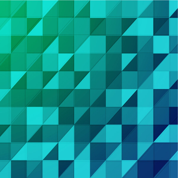 绿色和蓝调的几何片背景