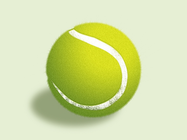 PSD制作网球