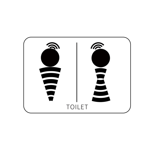 wc厕所标志卫生间洗手间男女创意简约卡通