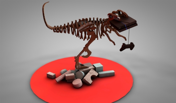 C4D模型恐龙化石骨头图片