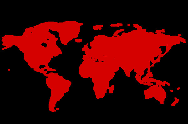 手绘红色地图元素