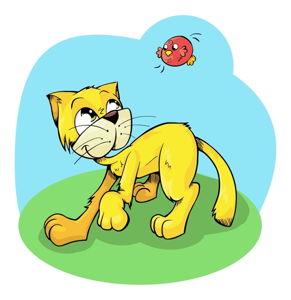 卡通猫咪宠物素材设计