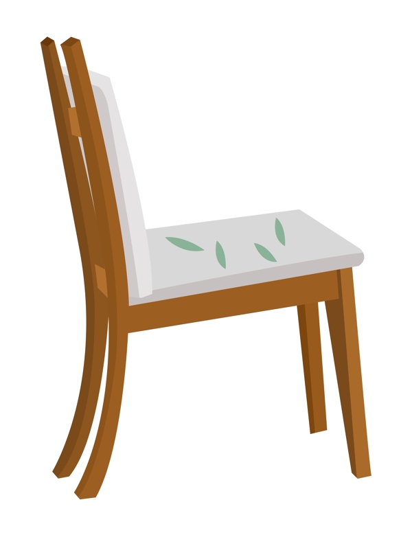 手绘家具餐厅椅子插画