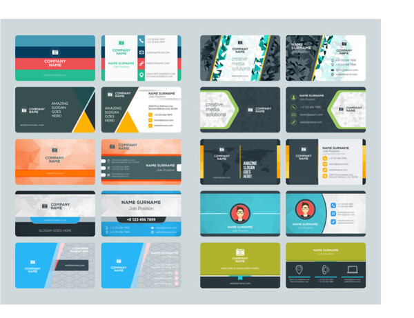 精美商务名片设计矢量设计图