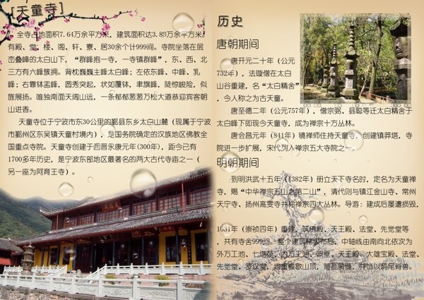 宁波旅游之天童寺图片