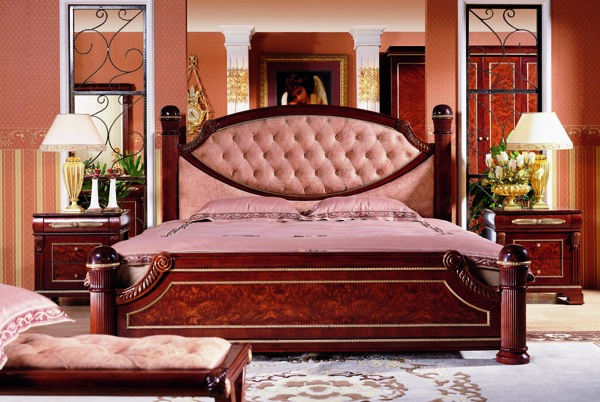 高档欧式卧室床家具图片