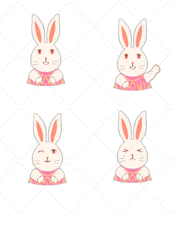 兔子卡通表情
