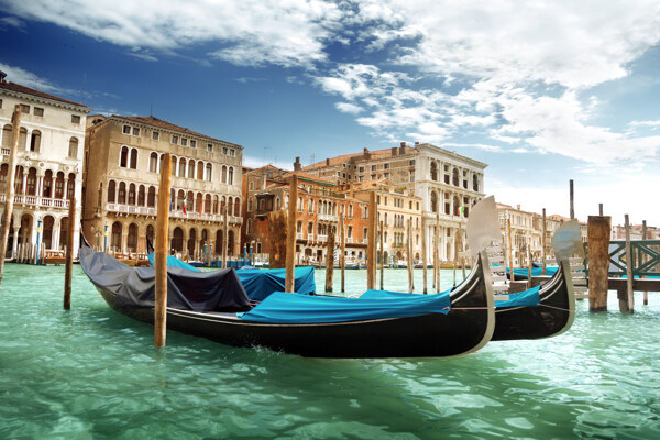 威尼斯的游船图片