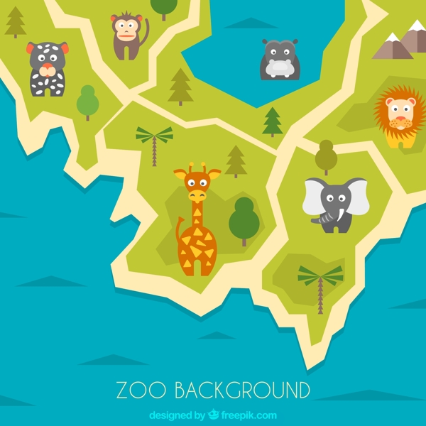 动物园动物分布图