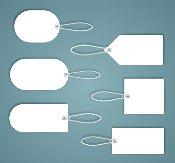 空白吊牌设计矢量素材下载