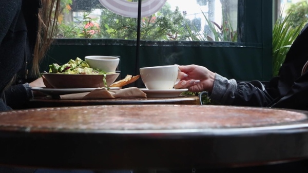 人物喝茶场景视频设计