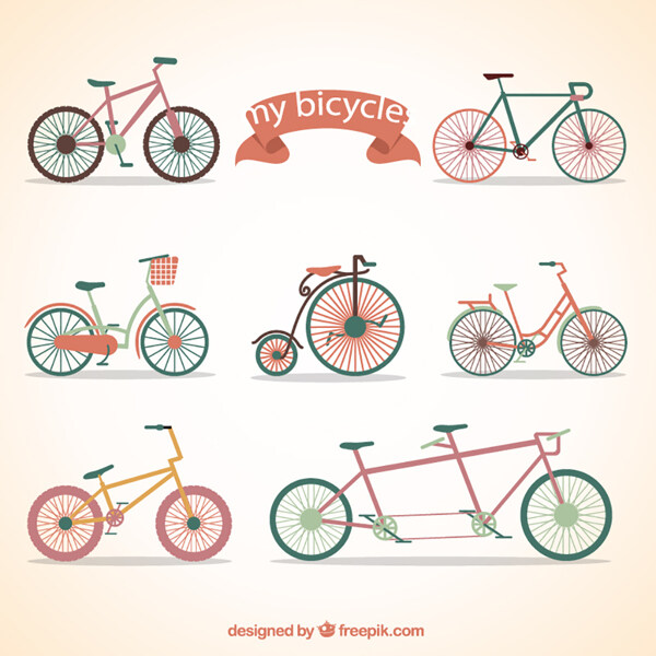 自行车设计矢量