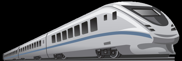 高速火车免抠png透明图层素材