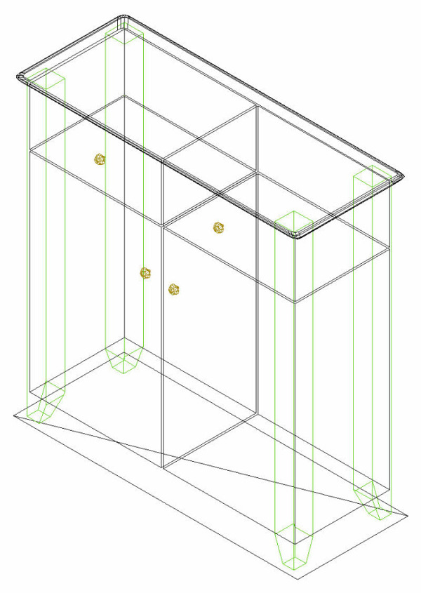 双门柜子