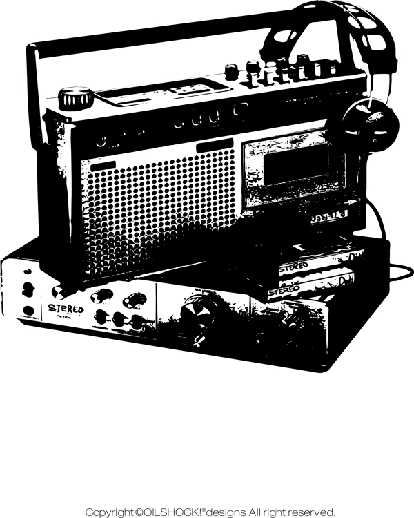 音乐图标系列录音机