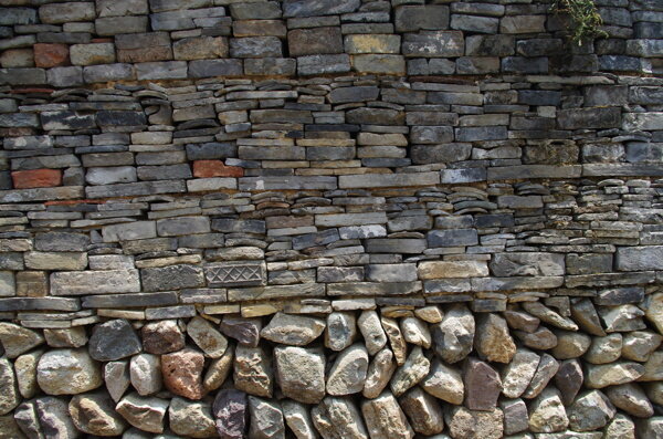 老墙砖石头墙
