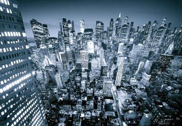 3d都市夜景图片