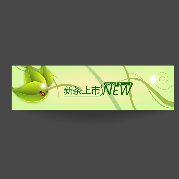 绿茶网页标头设计