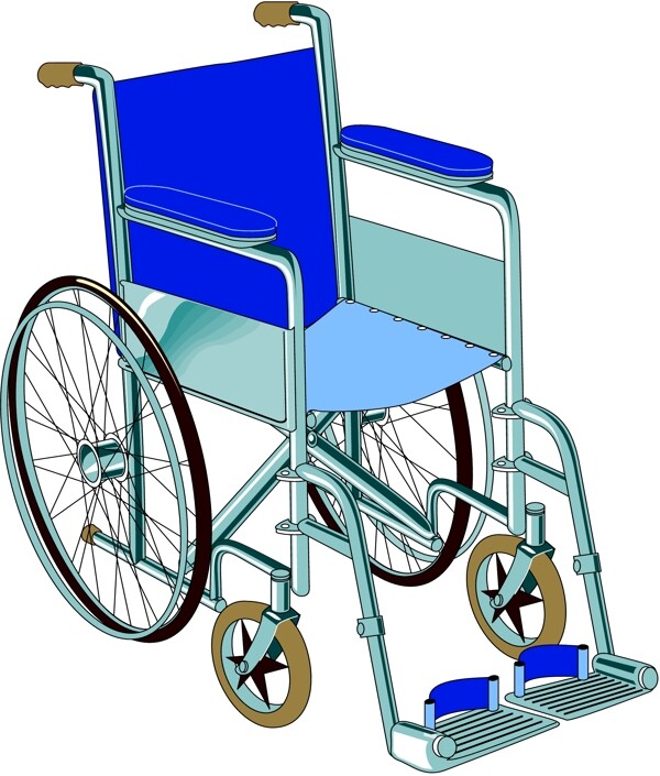 轮椅医疗器材矢量素材EPS0005