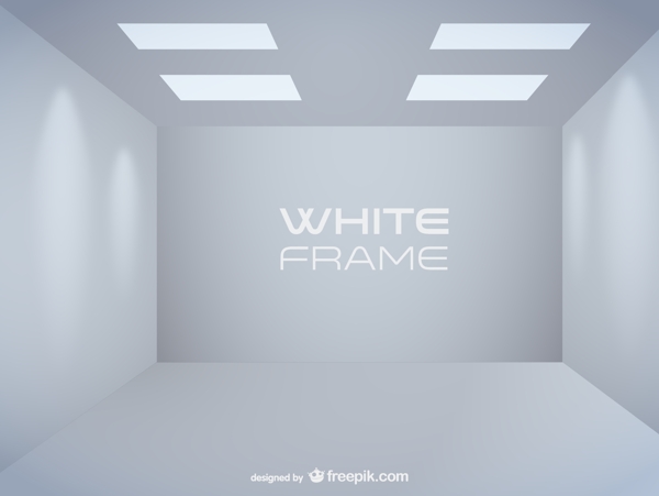 白色的空房间