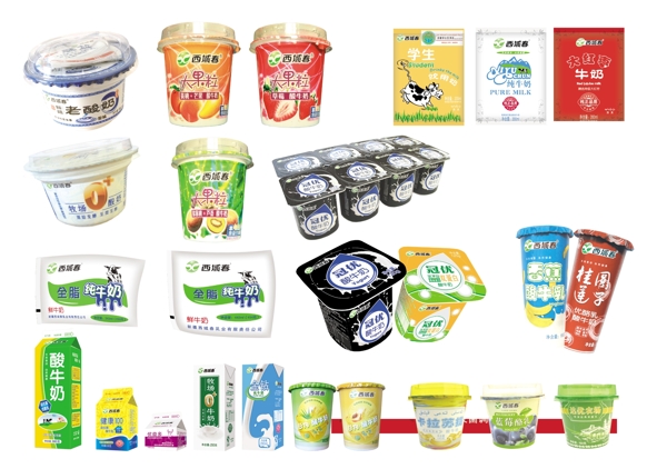 新疆西域春乳业各种产品图图片