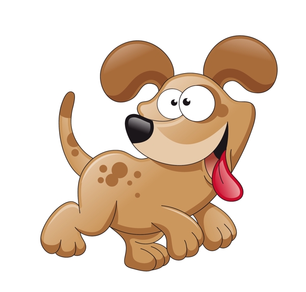 卡通可爱的小狗动物EPS