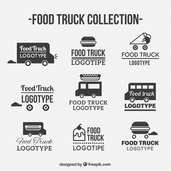 食品的卡车标志图片
