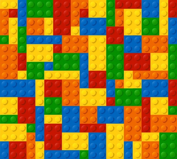 彩色格子迷宫背景矢量素材