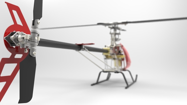 RC直升机KeyShot渲染