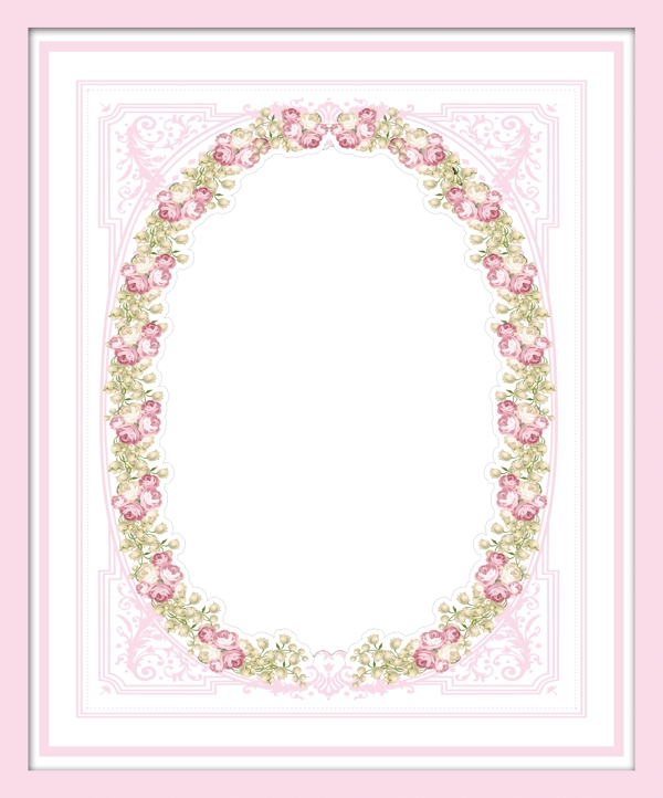 粉色少女系婚礼牌背景