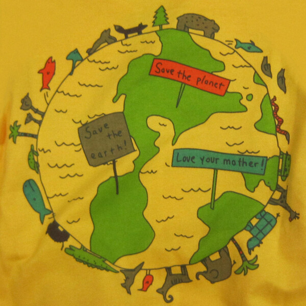 童装T恤图案地球仪文字免费素材