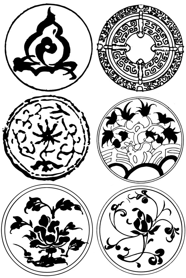 矢量中国传统纹样素材设计