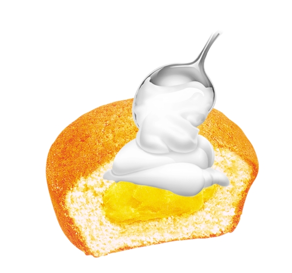 蛋黄派牛奶图片